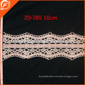 2014 newest 100%cotton embroidered lace trim flower pattern for women